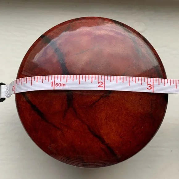 Vintage Italian Genuine Hand Carved Alabaster Box - Picture 2 of 7